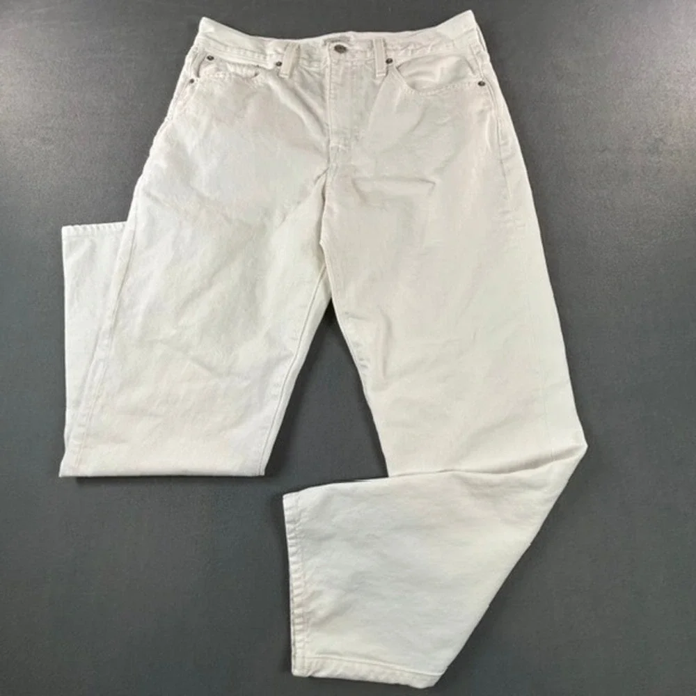 J. Crew Denim White Slouchy Boyfriend Jeans Stretch 28 Size 6